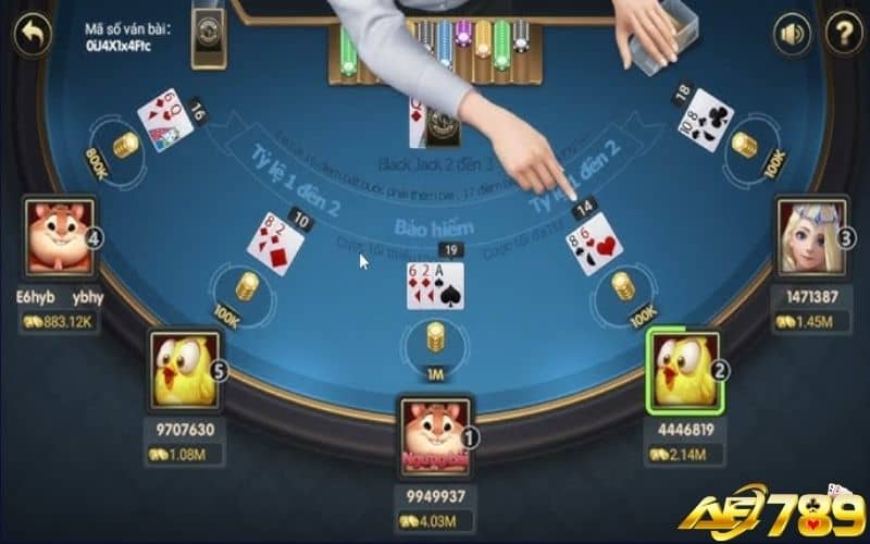 Luật chơi bài xì dách online được phân định thắng thua với dealer