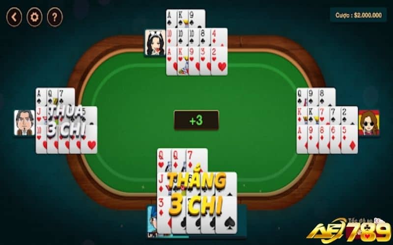 Những trường hợp được tới trắng trong game bài mậu binh